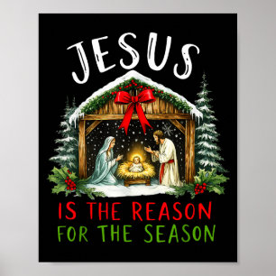 Poster Jesus É A Razão Da Temporada De Natal Xmas