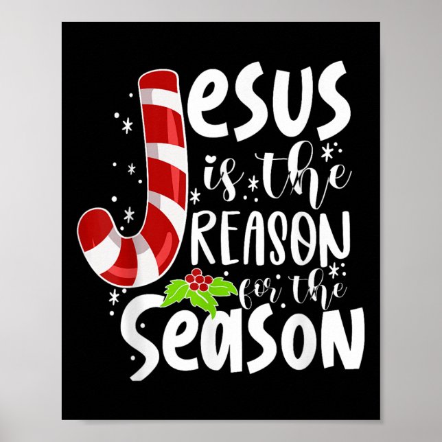 Poster Jesus É A Razão Do Natal Da Época (Frente)