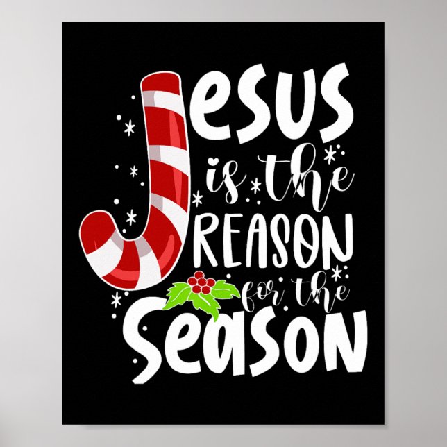 Poster Jesus É A Razão Do Natal Da Época (Frente)