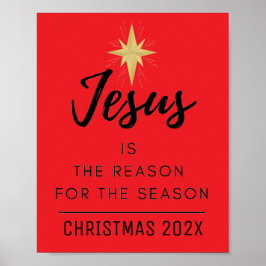 Poster Jesus é a razão do Natal da temporada