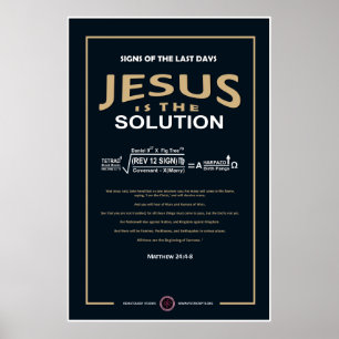 Poster Jesus é a solução