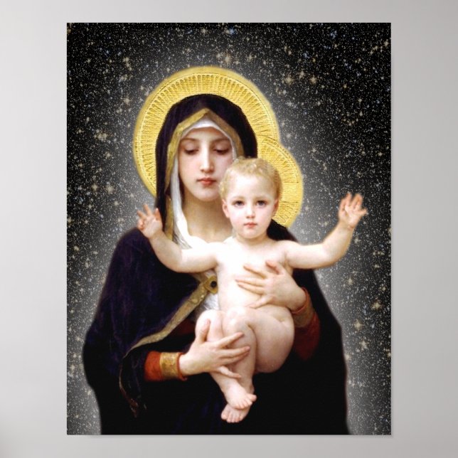POSTER JESUS E MARY IMAGEM DEVOCIONAL. (Frente)