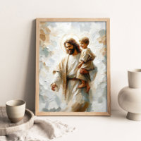 Jesus e Menino, Arte Cristã Moderna, Jesus e Menin