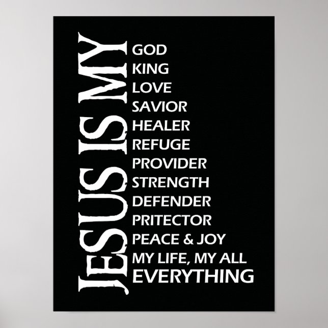 Poster Jesus é meu (Frente)