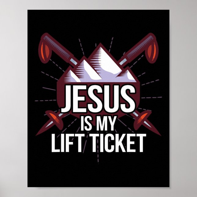 Poster Jesus É Meu Bilhete De Elevação Que Esquece O Cris (Frente)
