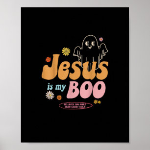Poster Jesus É Meu Boo Ele Te Ama Mais Fé Divertida St
