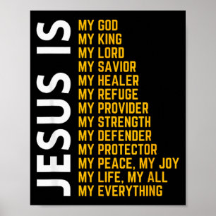 Poster Jesus É Meu Tudo Deus Cristão Jesus Religião