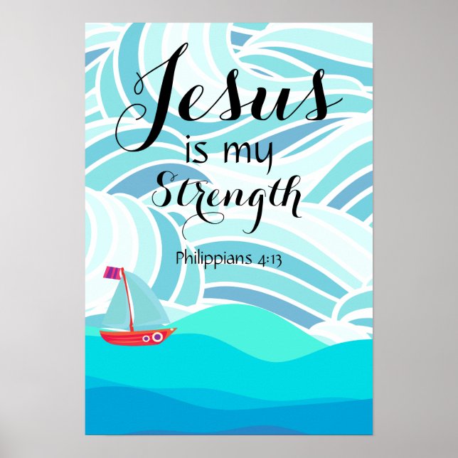 Poster Jesus é minha Força (Frente)