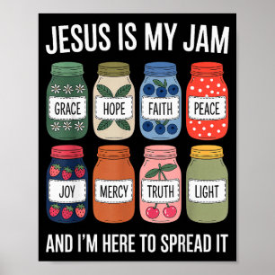 Poster Jesus é minha paixão e estou aqui para espalhar a