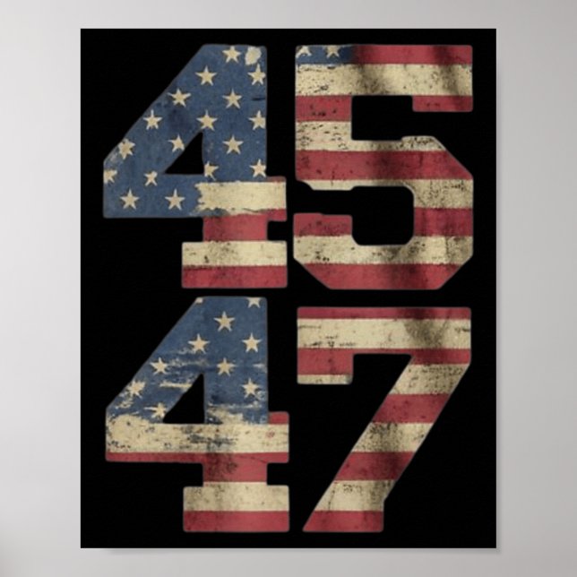 Poster Jesus é o meu salvador é o meu presidente american (Frente)