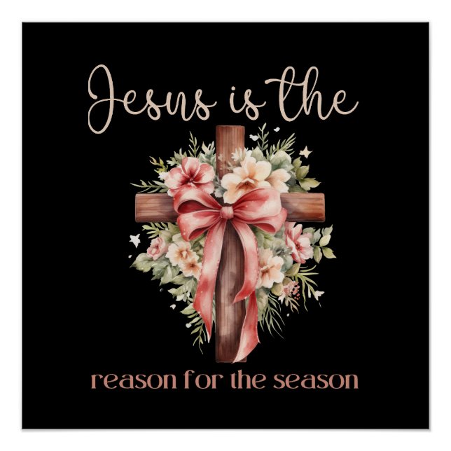 Pôster Jesus é o motivo da travessia de Natal da época (Frente)