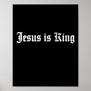 Poster Jesus é o rei Christian Streetwear