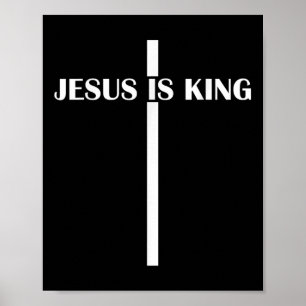 Poster Jesus é o rei cristão da igreja Jesus é rei