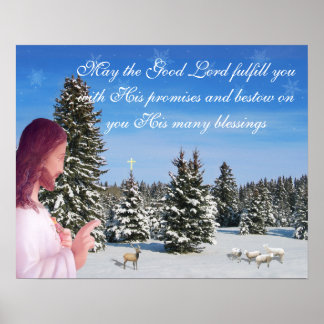 Pôster Jesus e Ovinos