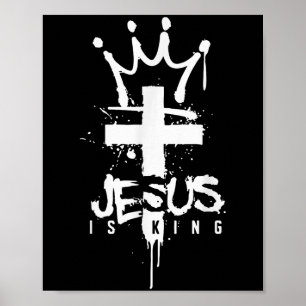 Poster Jesus é rei cristão