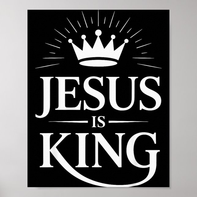 Poster Jesus É Rei Cristão  (Frente)