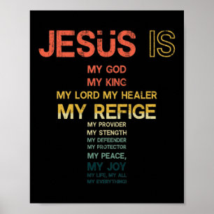 Poster Jesus é tudo o meu Deus salvador