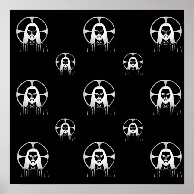 Pôster Jesus em Prata (Frente)