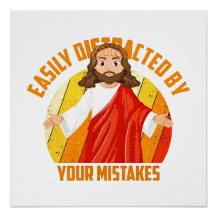 Pôster Jesus engraçado