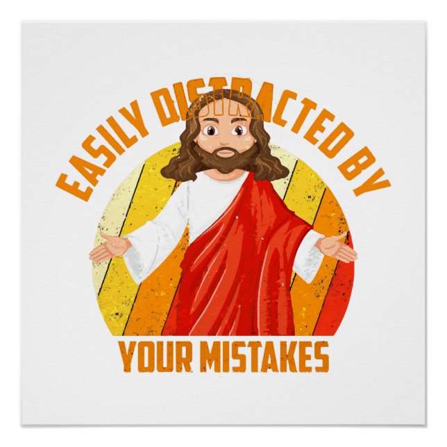 Pôster Jesus engraçado (Frente)