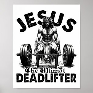Poster Jesus Engraçado O Levantador de Peso Defunto Defin