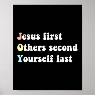 Poster Jesus engraçado primeiro, outros segundo, você por