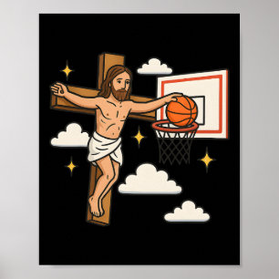 Poster Jesus Enterra Divertido Religião Cristã Jesus Joga