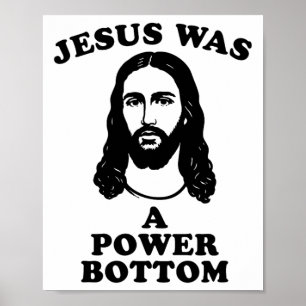 Poster Jesus Era Um Fundo Poderoso Piada Engraçada de Org