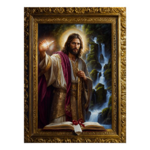 Pôster Jesus Escrevendo no Livro da Vida