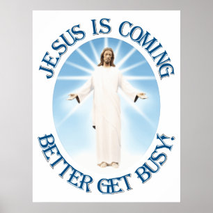 Poster Jesus está vindo