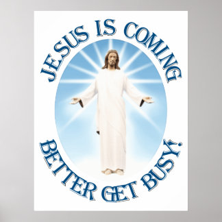 Poster Jesus está vindo