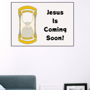 Poster Jesus Está Vindo Em Breve Dourada Vampiro