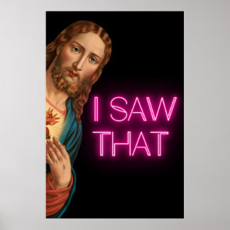 Poster Jesus Eu Vi Esse Meme
