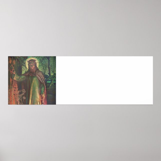 Poster Jesus fica na porta e bate (Frente)