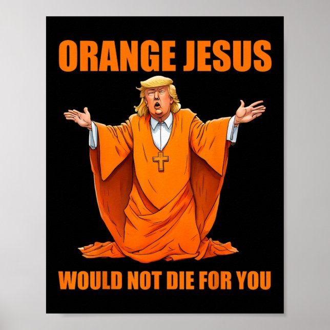 Poster Jesus Funny Trump 2 (Frente)