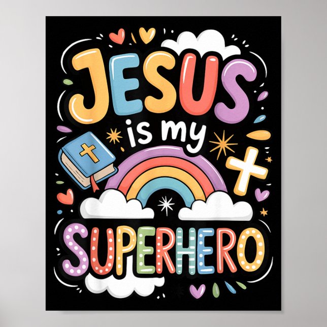 Poster Jesus Is My Superhero  (Frente)