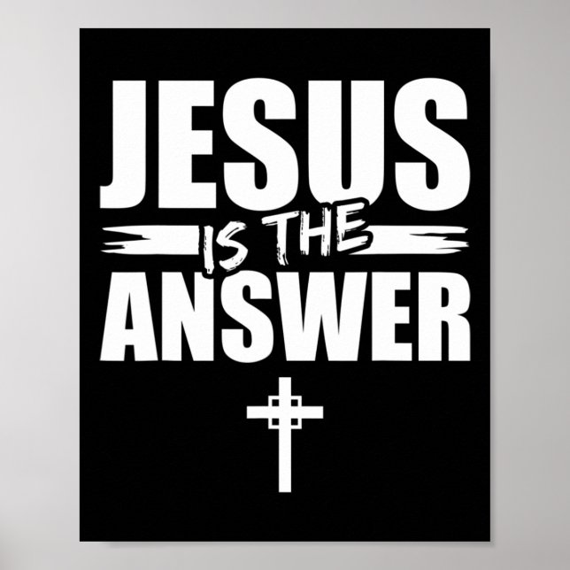 Poster Jesus Is The Answer Jesus T-ShirtAre you a Patriot (Frente)