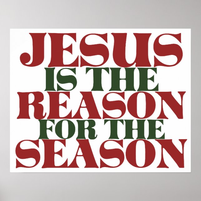 Poster Jesus is the Reason for the Season (Frente)