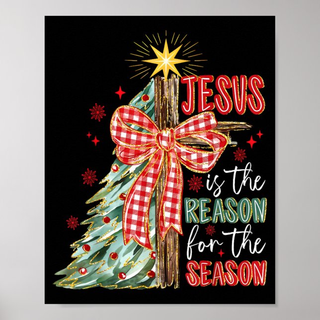 Poster Jesus Is The Reason For The Season Christmas Xmas  (Frente)