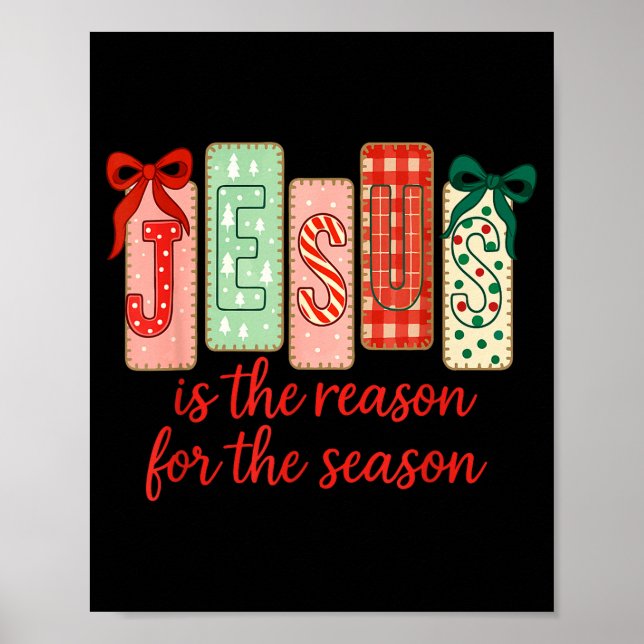 Poster Jesus Is The Reason For The Season, Retro Jesus Ch (Frente)