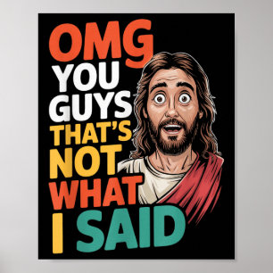 Poster Jesus Isso Não é O Que Disse Deus Religioso Cristã