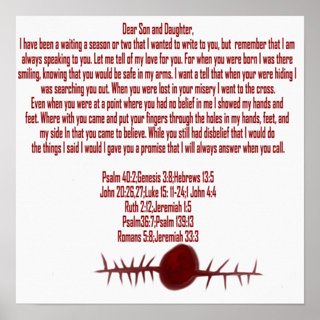 Pôster Jesus' Love Letter (Frente)