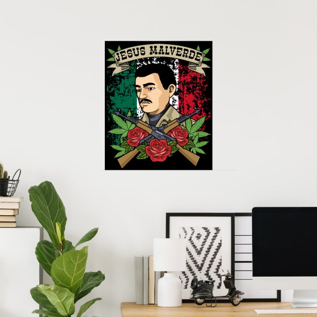 Poster Jesus Malverde Gift Women & Men Jesus Malverde | Zazzle Brasil