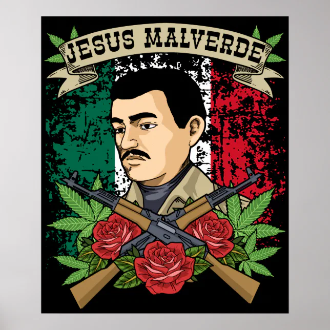 Poster Jesus Malverde Gift Women & Men Jesus Malverde | Zazzle Brasil