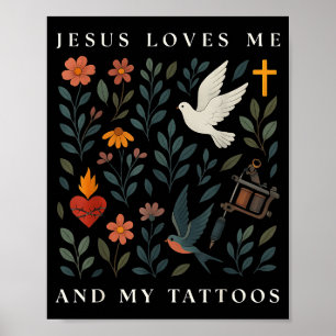 Poster Jesus Me Ama E Minhas Tatuagens