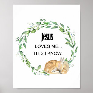 Poster Jesus me ama, eu sei