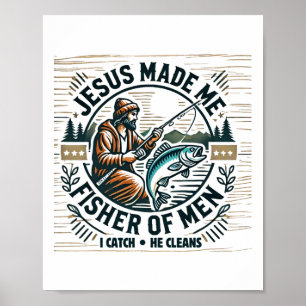 Poster Jesus Me Fez Um Pescador De Homens Versículo Da Bí