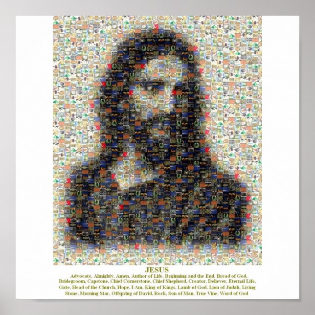 Poster Jesus Mosaico (Frente)
