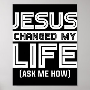Poster Jesus Muda minha vida Jesus Cristo T-ShirtVocê?