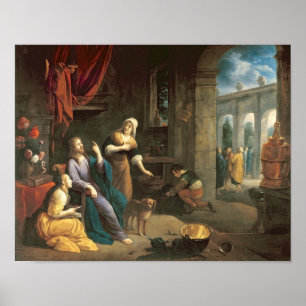 Pôster Jesus na Casa de Martha e Maria